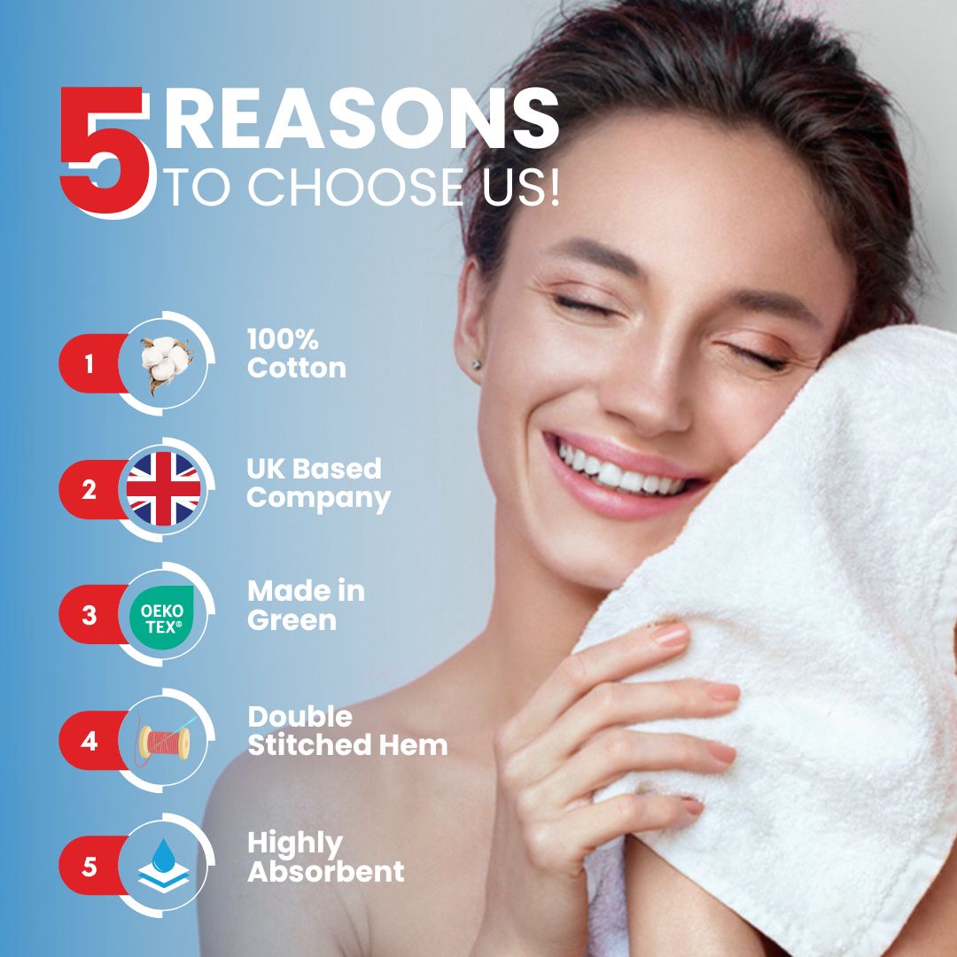 12 Pack Face Cloths |30x30 cm| 100% Cotton Wash Cloths - Ultra Soft & Highly Absorbent Fingertip Towels for Spa, Gym, Hotel & Bathroom - Brilliant White